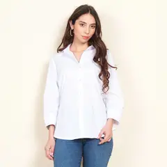 WADOS - BLUSA MANGA 3/4 SOLIDA CON BORDADO LUREX EN MANGAS