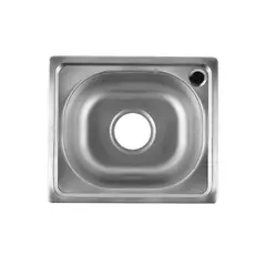 OEM - LAVAPLATOS DEKORA 37X32 CM EMPOTRAR SOBRE CUBIERTA COLOR PLATA