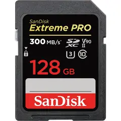 SANDISK - Tarjeta SD Extreme Pro 128GB UHS-II 300MBs SDSDXDK