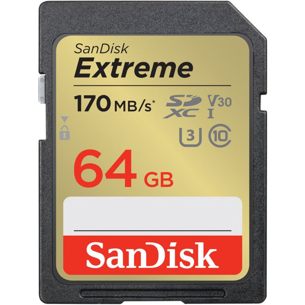 SANDISK - Tarjeta SD Extreme 64GB UHS-I 170MBs 80MBs Sandisk