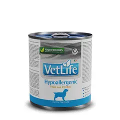 VETLIFE - Vet Life Lata Alimento Hipoalergenico Pescado Perro 300gr