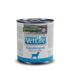 VETLIFE - Vet Life Lata Alimento Hipoalergenico Pato Perro 300gr