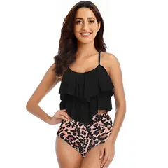 TIOZONEY - Traje de baño de dos piezas para mujer
