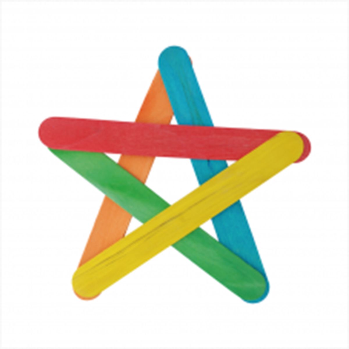 GENERICO - Set 50 palos de helado colores gruesos