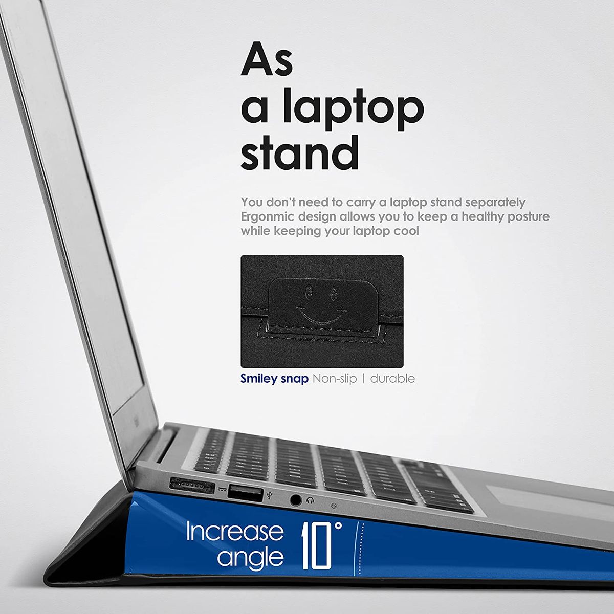 PUREPOWER - Funda Protectora Compatible con MacBook AirPro13 y 14-negro