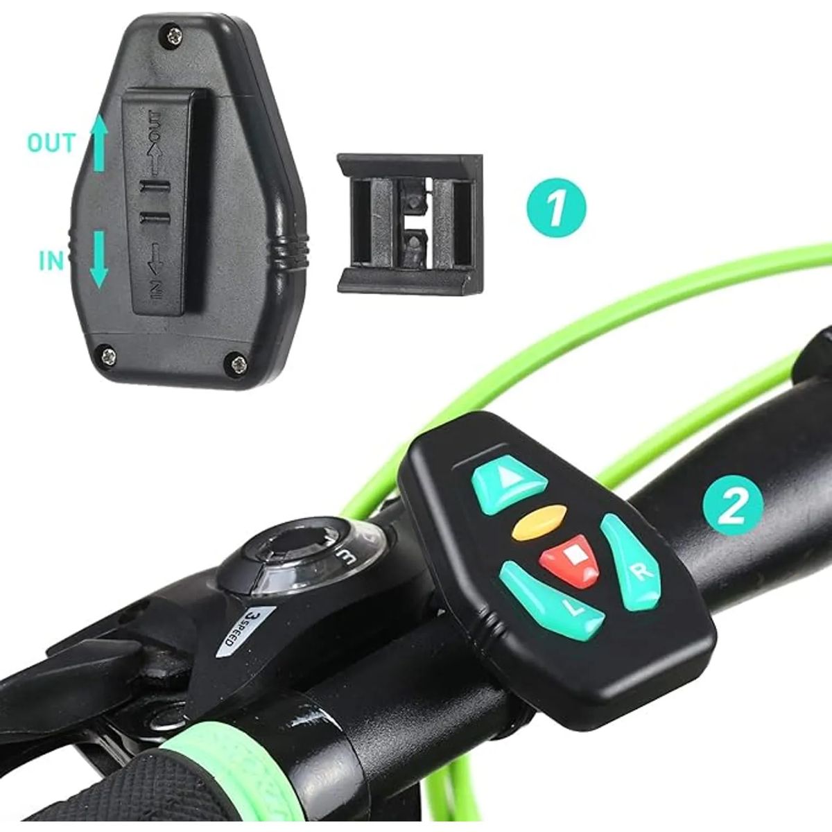 MOVI - CHALECO CON SEÑALIZADOR LED PARA BICICLETA SCOTTER
