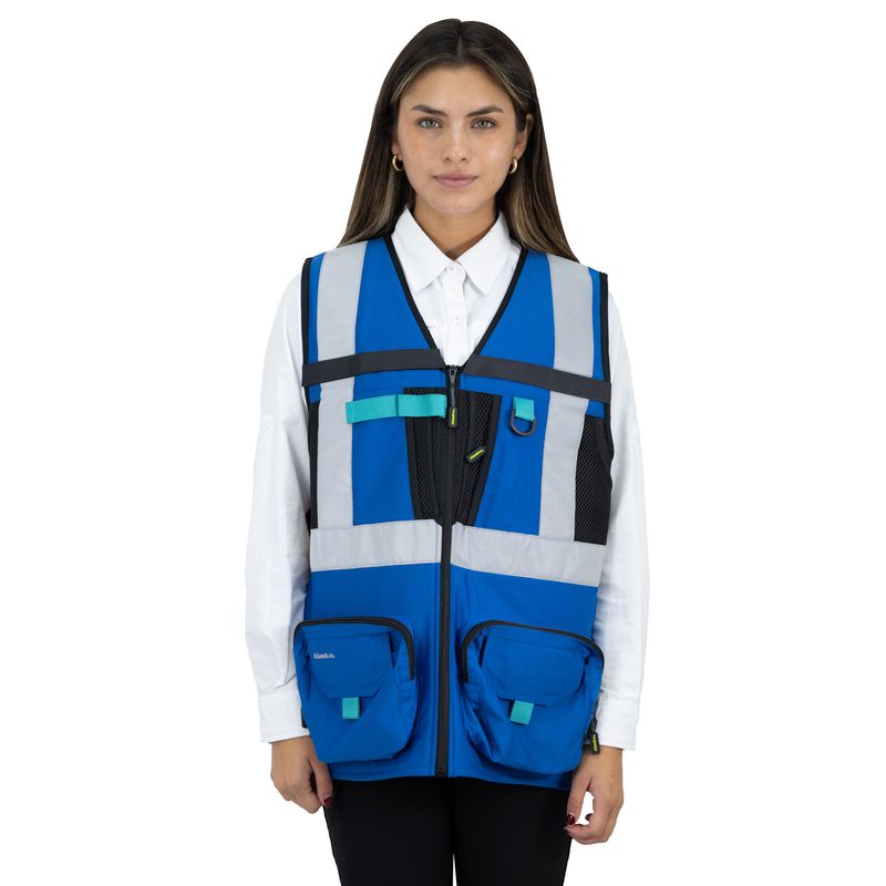 ALASKA - Chaleco Geologo Alaska xpert Mujer Azul