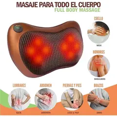 MOVI - COJIN MASAJEADOR PARA AUTO Y CASA.-