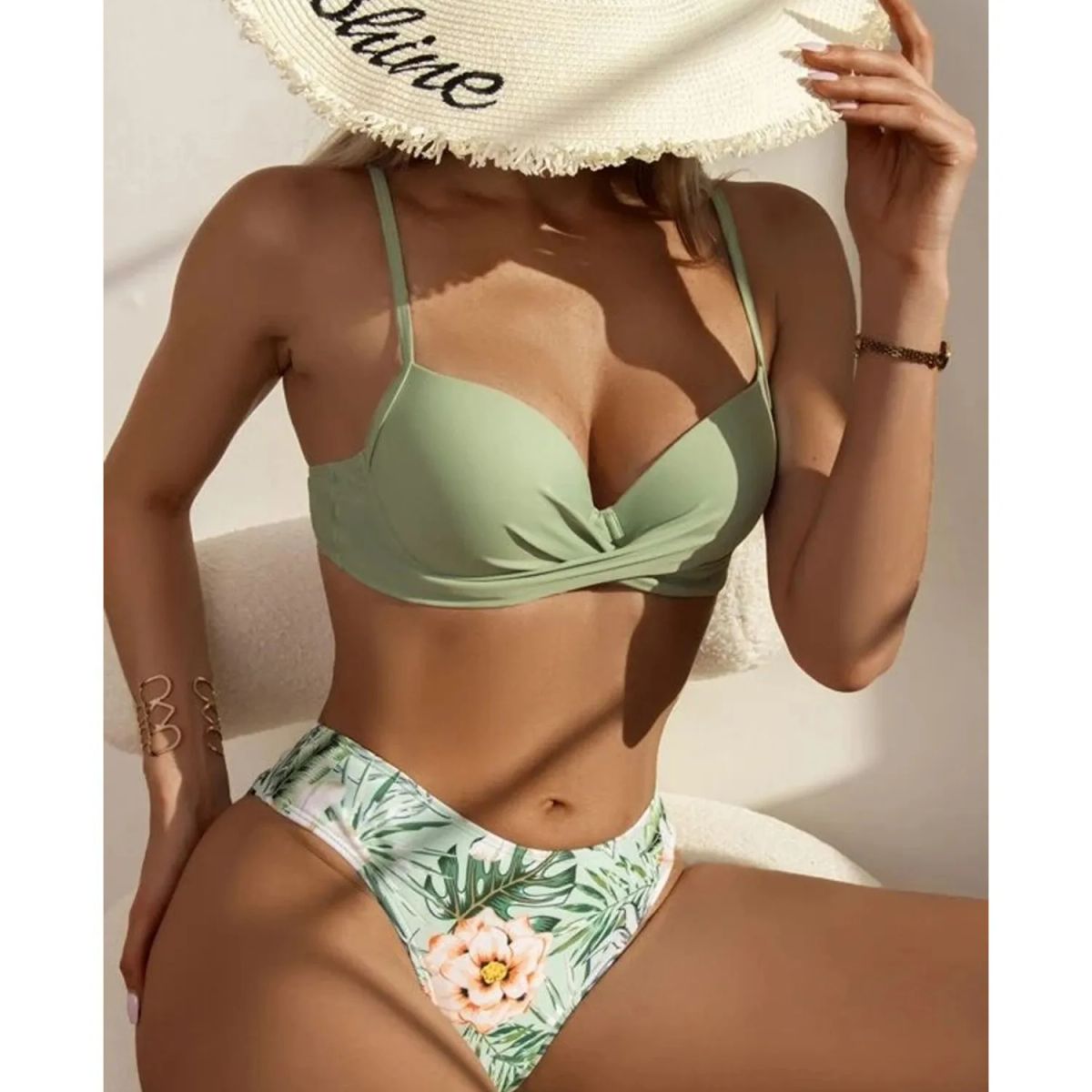 TIOZONEY - Conjunto bikini mujer