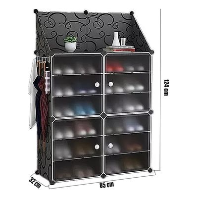 Imagen 2 del producto Zapatero Organizador 2 Filas Y 6 Pisos Estante Triangular