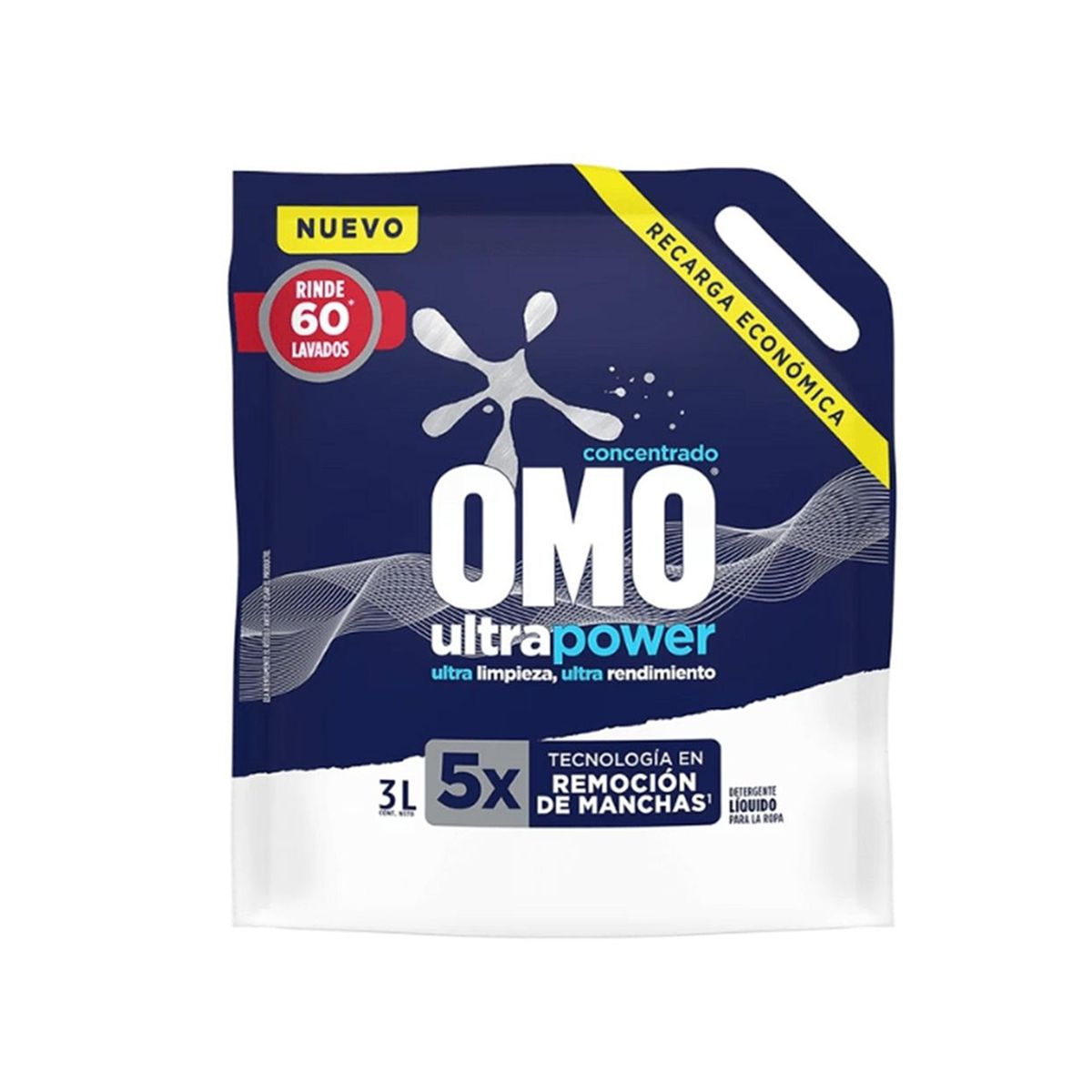 OMO - Detergente Omo Liquido Ultra Power 3l Rinde 60 Lavados