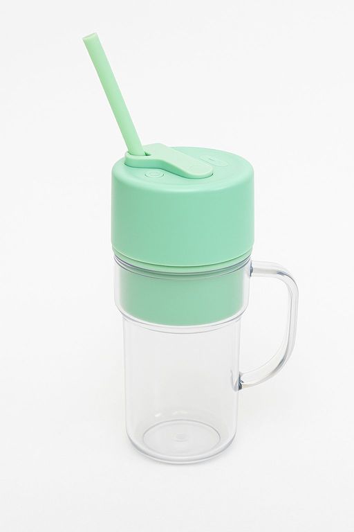 Licuadora Portátil con Vaso y Bombilla Reutilizable USB Recargable