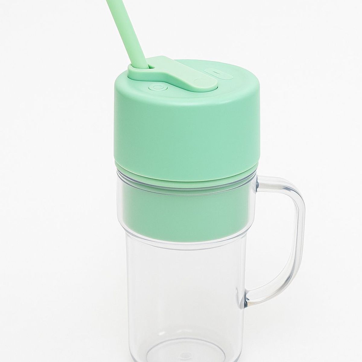 GENERICO - Licuadora Portátil con Vaso y Bombilla Reutilizable  USB Recargable
