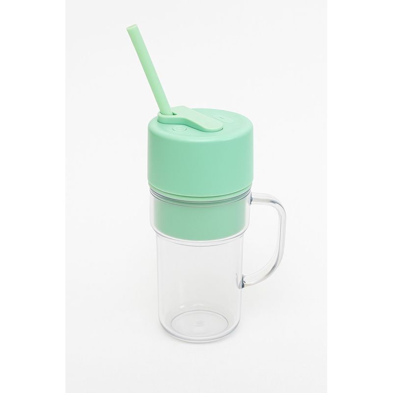 GENERICO - Licuadora Portátil con Vaso y Bombilla Reutilizable  USB Recargable