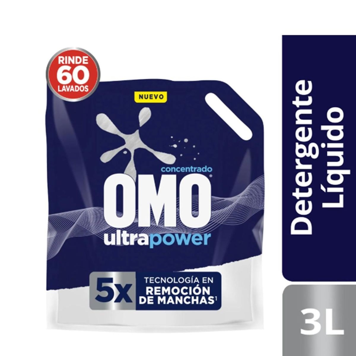 OMO - Pack X2 Detergente Omo Liquido Ultra Power 3l Rinde 60 Lavados