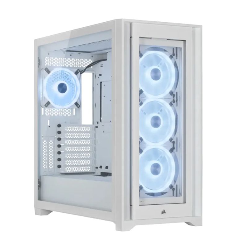 CORSAIR - Gabinete Corsair iCUE 5000X RGB QL Edition - SFuente - E-ATX
