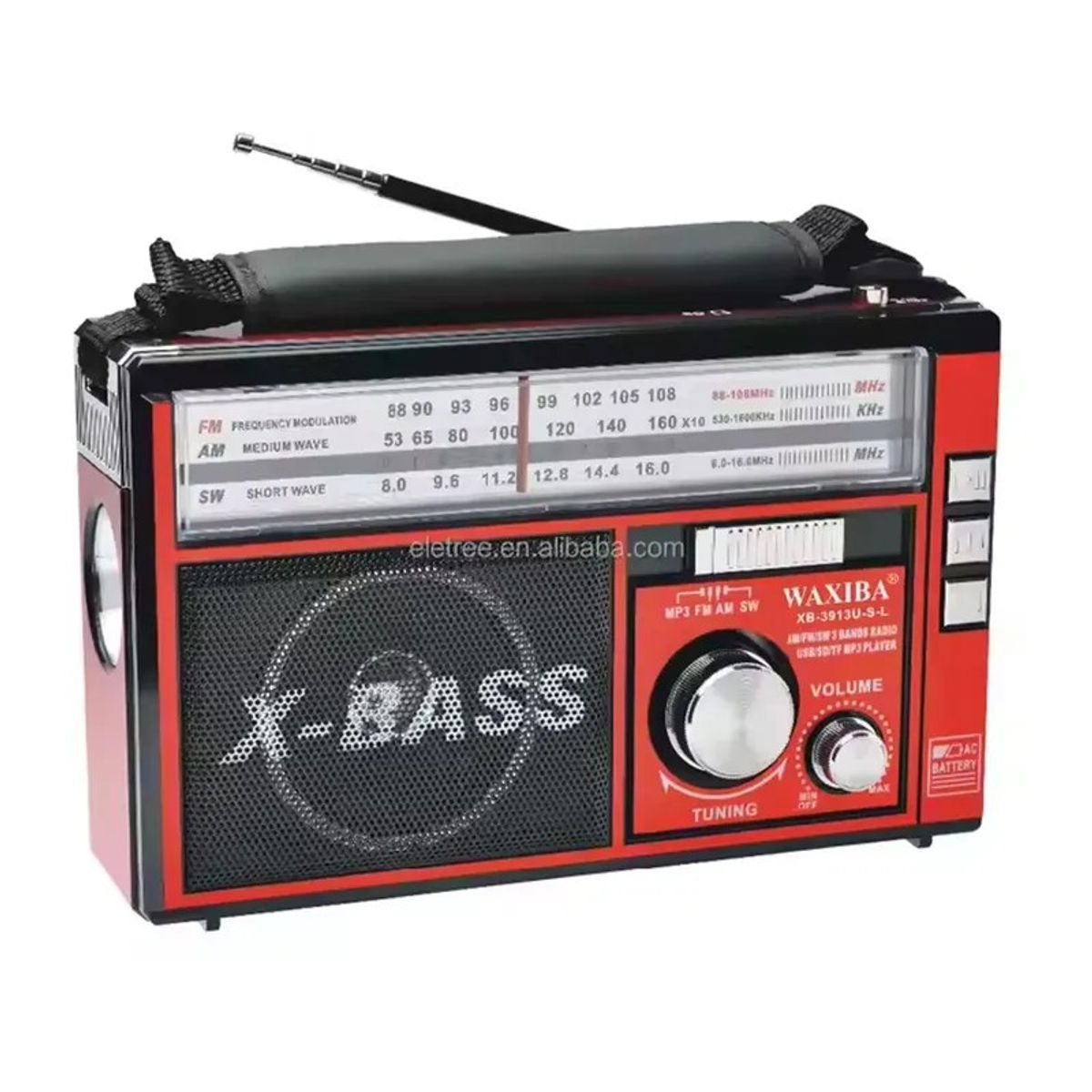 MOVI - Radio AM-FM con Linterna Panel solar Recargable