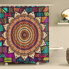 GENERICO - JUEGO DE TEXTIL DE BAÑO IMPERNEABLE 4 PIEZA CON DISEÑO MANDADA.