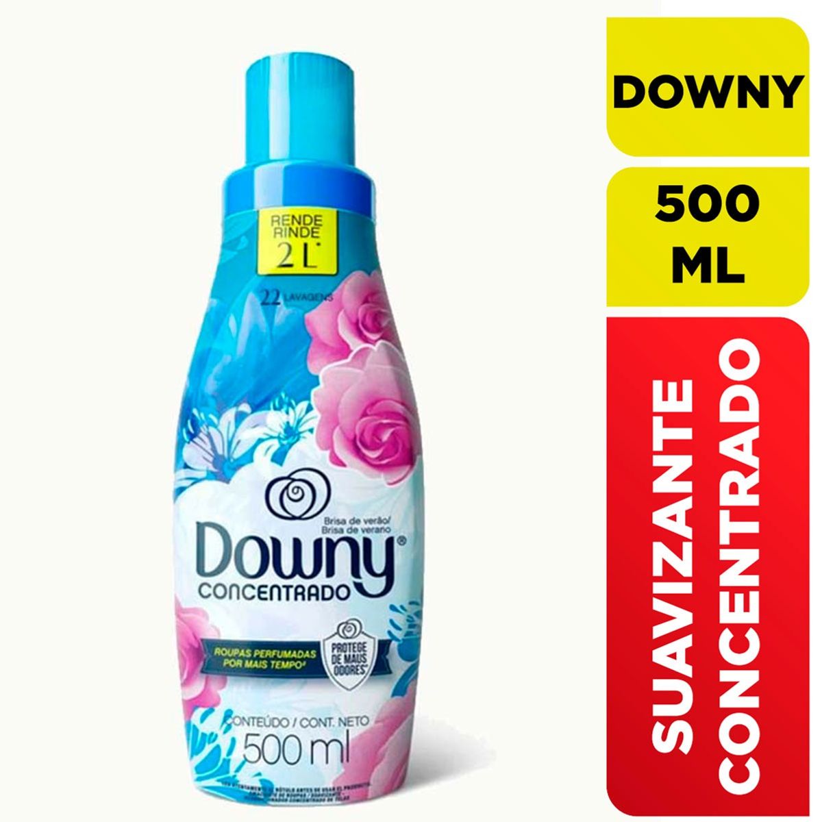 DOWNY - Suavizante Downy Concentrado Brisa De Verano 500ml.