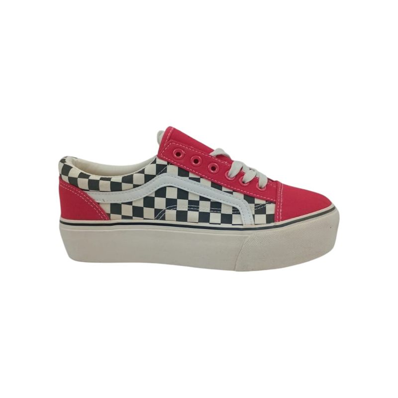 HERIEL - Zapatilla Roja Print Mujer.