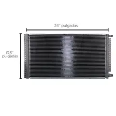 AMERICAN AIR - Condensador De Ac 13 X 24 Flujo Paralelo Universal.