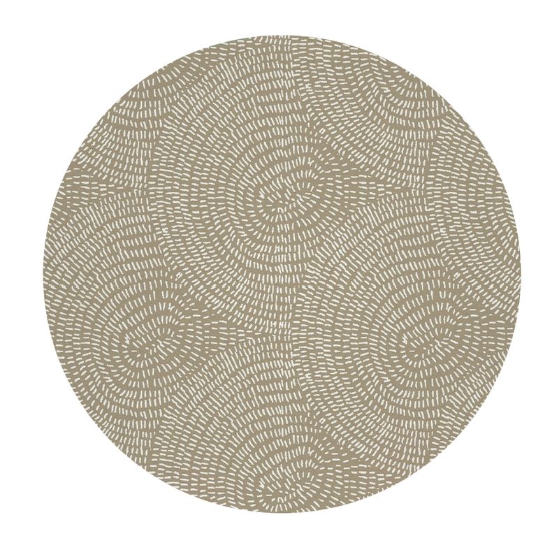 TUYO PRINT - Set 4 Bajoplatos Taupe - 35 cm. - con base - Tuyo Print