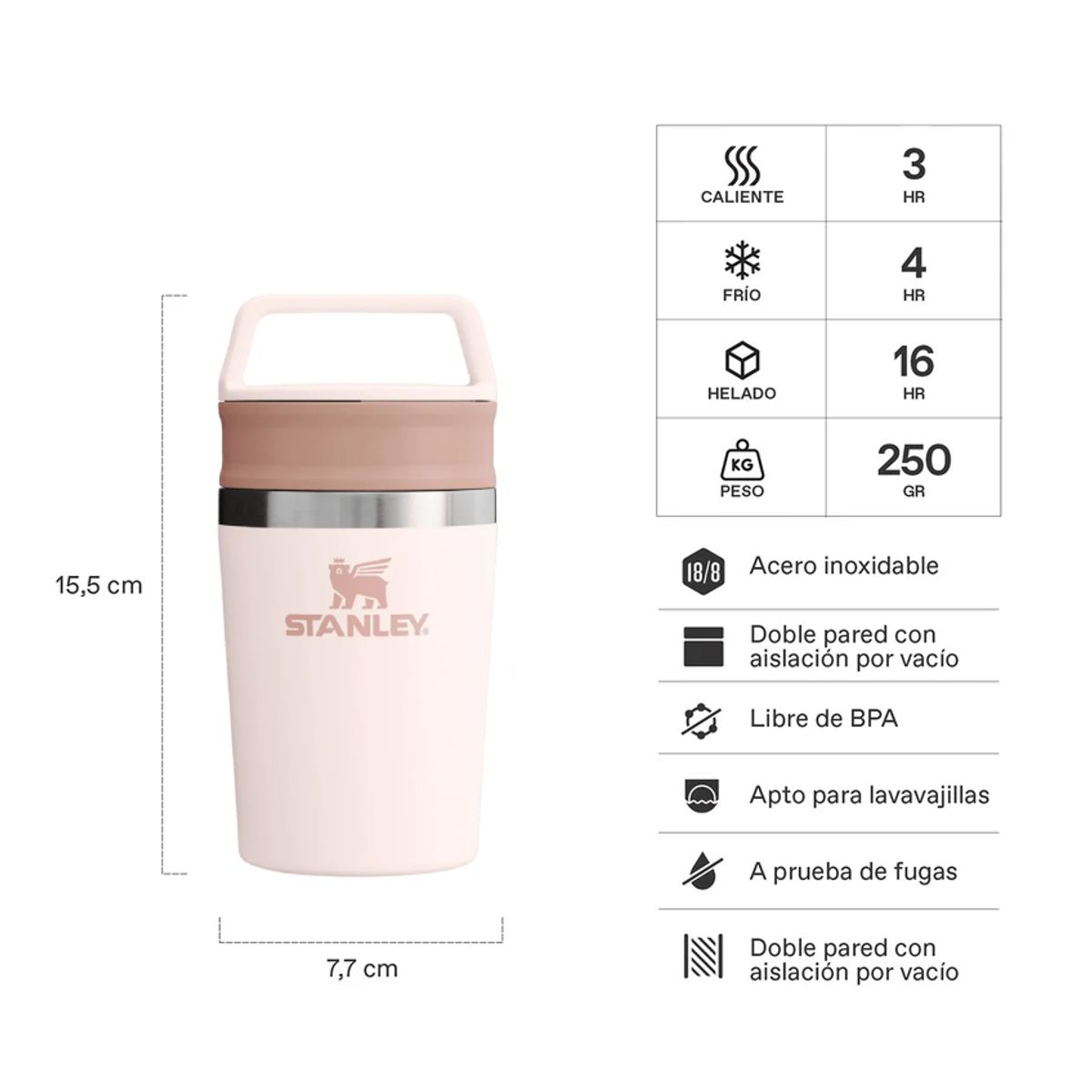STANLEY - Mug Cafe To Go Rosa Palo - 236 ml