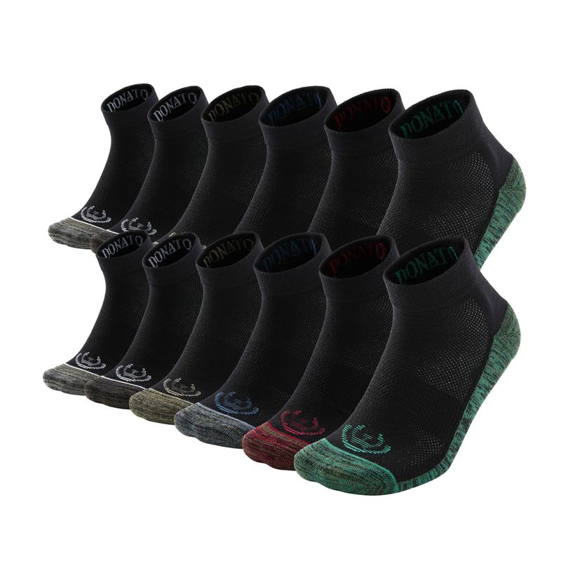 GIOVACCHINO - Pack de 12 Calcetines Tobilleros Deportivos Cobre Hombre