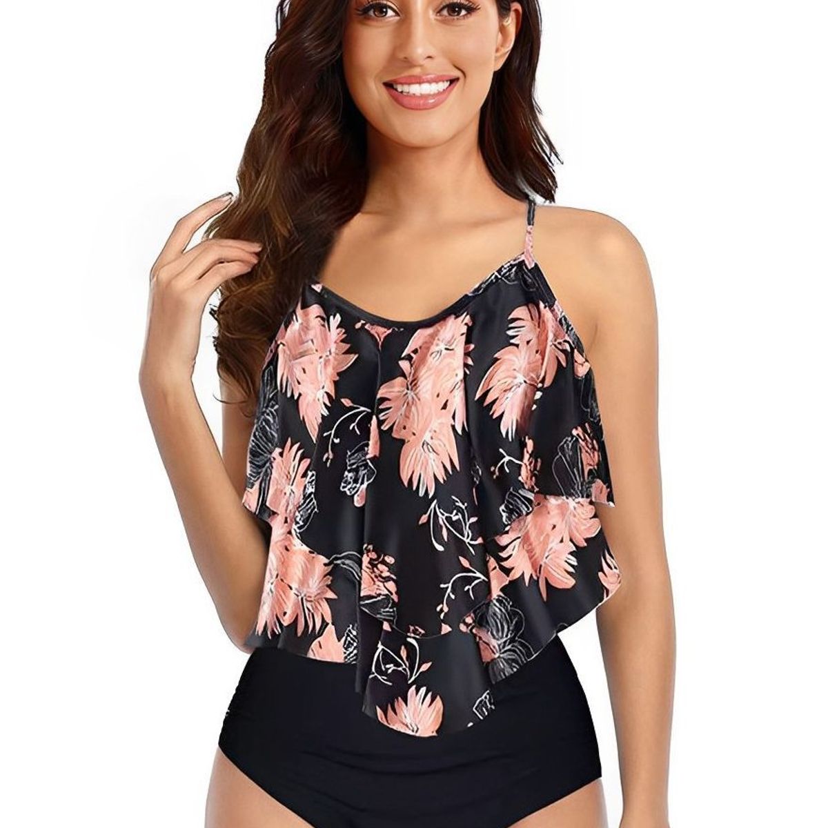 TIOZONEY - Traje de baño de dos piezas para mujer