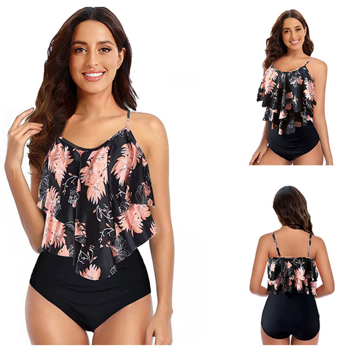 TIOZONEY - Traje de baño de dos piezas para mujer