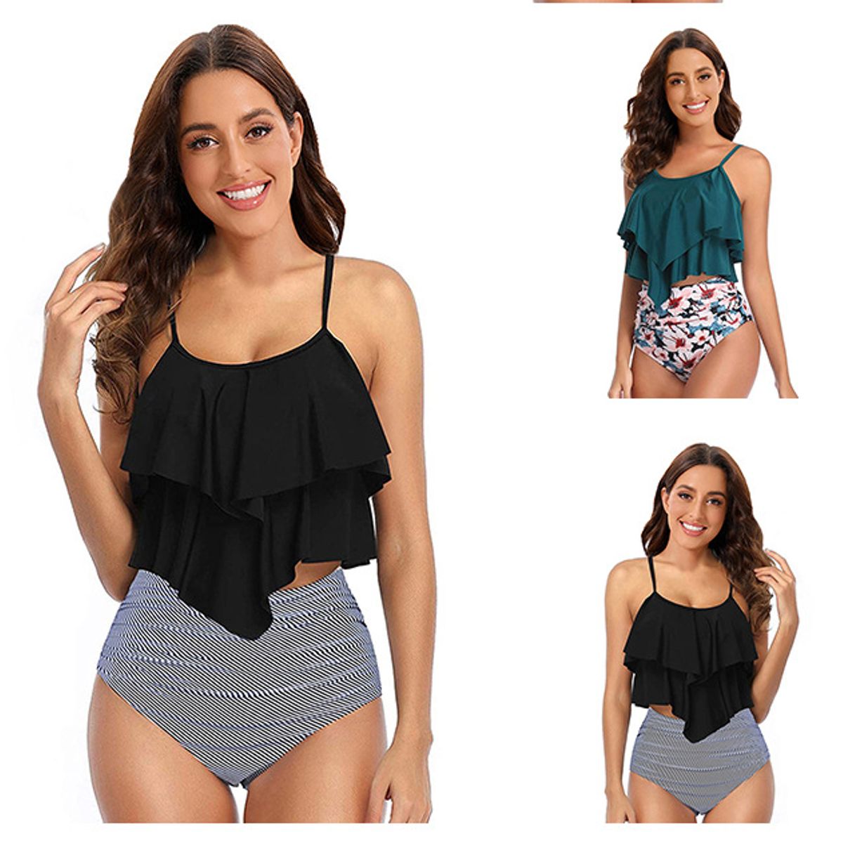 TIOZONEY - Traje de baño de dos piezas para mujer