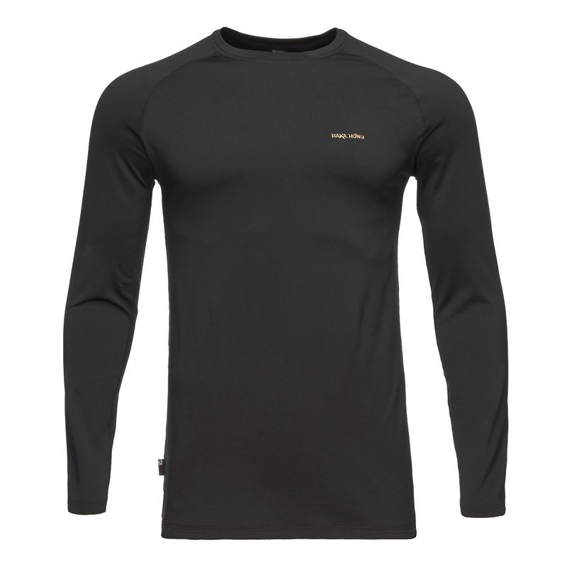 HAKA HONU - Primera Capa Hombre Huemul Top Negro Haka Honu