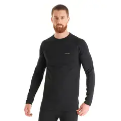 HAKA HONU - Primera Capa Hombre Huemul Top Negro