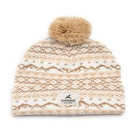 Gorro Unisex Pompon Snow Beige