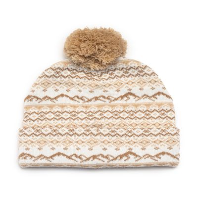 Imagen 2 del producto Gorro Unisex Pompon Snow Beige