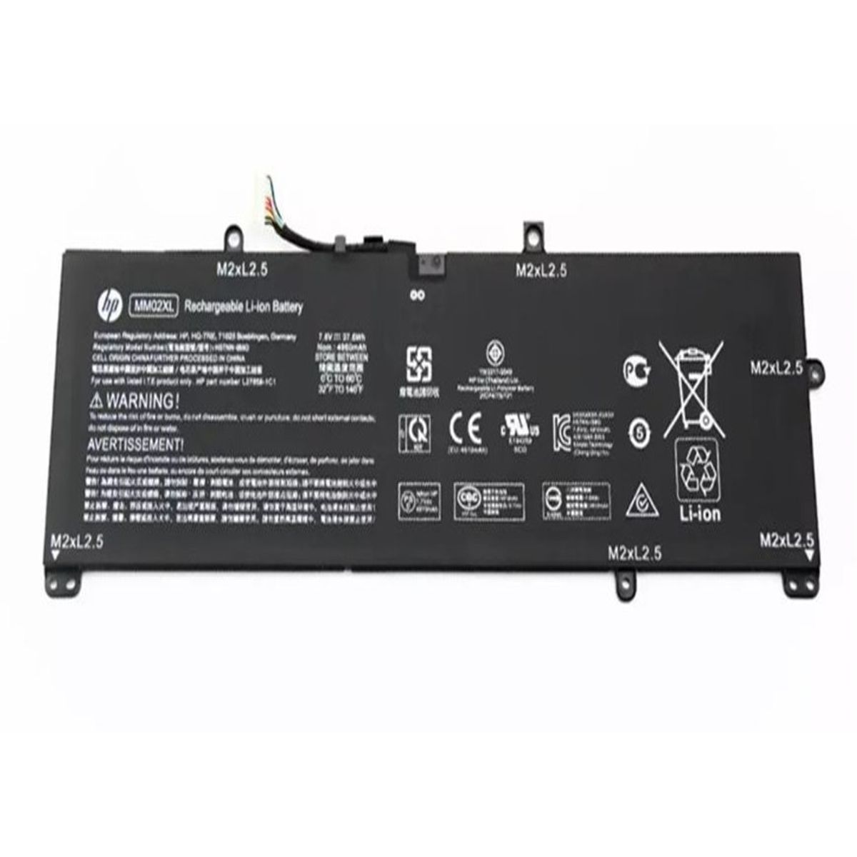 GENERICO - BATERIA PARA NOTEBOOK HP 13-AN37  2 CELDAS NEGRO MM02XL