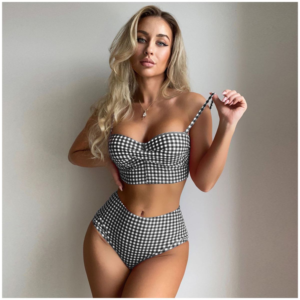 TIOZONEY - Top De Bikini Mujer - Rojo