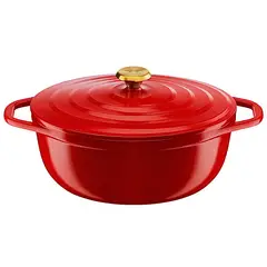 TEFAL - Olla Cocotte Ovalada 30x23 Cm Marca Francesa Color Rojo