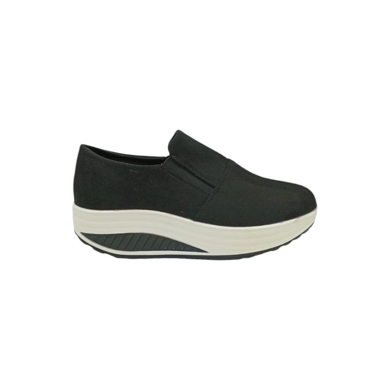 HERIEL - Zapatilla Negra Plataforma Mujer