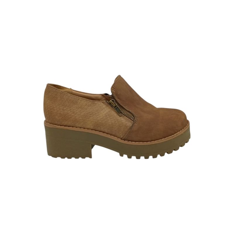 HERIEL - Zapato Camel Plataforma Mujer