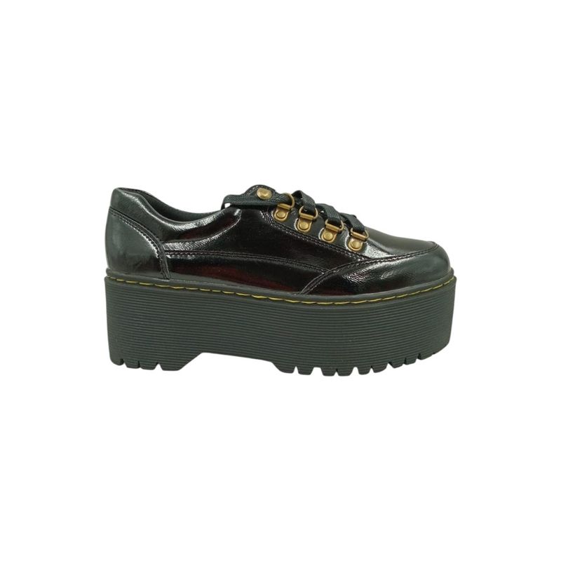HERIEL - Zapato Negro Plataforma Mujer.