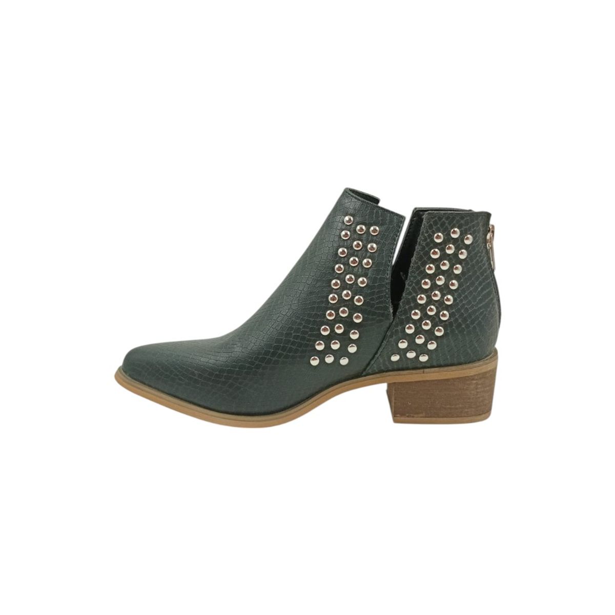 HERIEL - Botín Negro Tachas Mujer