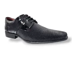 LEVURETT - Zapato Formal Hombre Cuero Charol Negro - 12103N