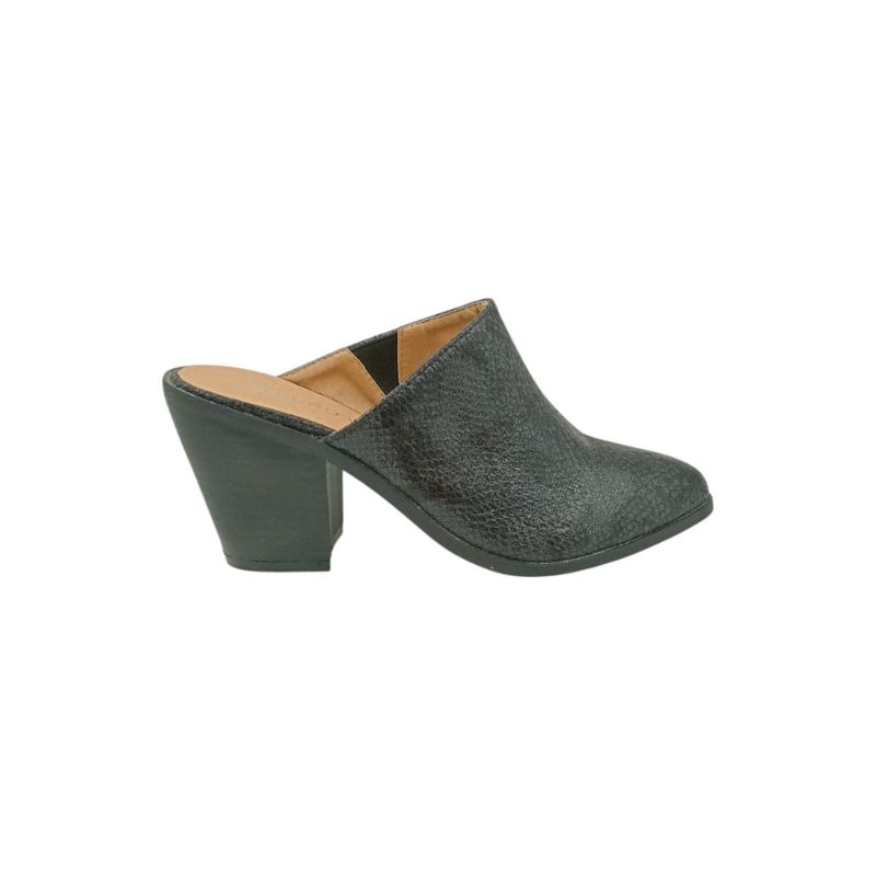 HERIEL - Zapato Negro Abierto Mujer.