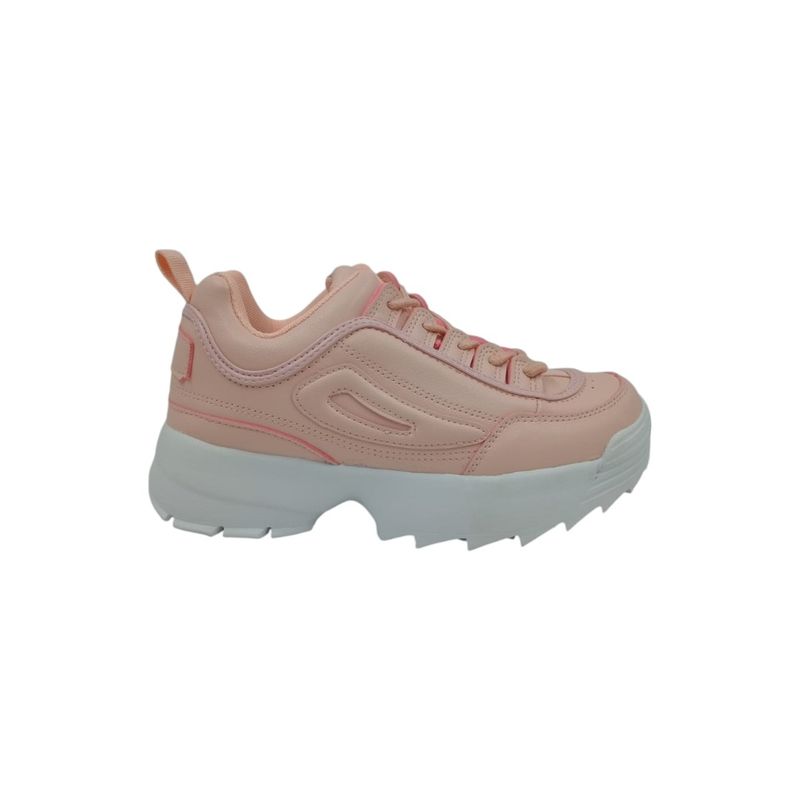 HERIEL - Zapatilla Rosa Plataforma Mujer