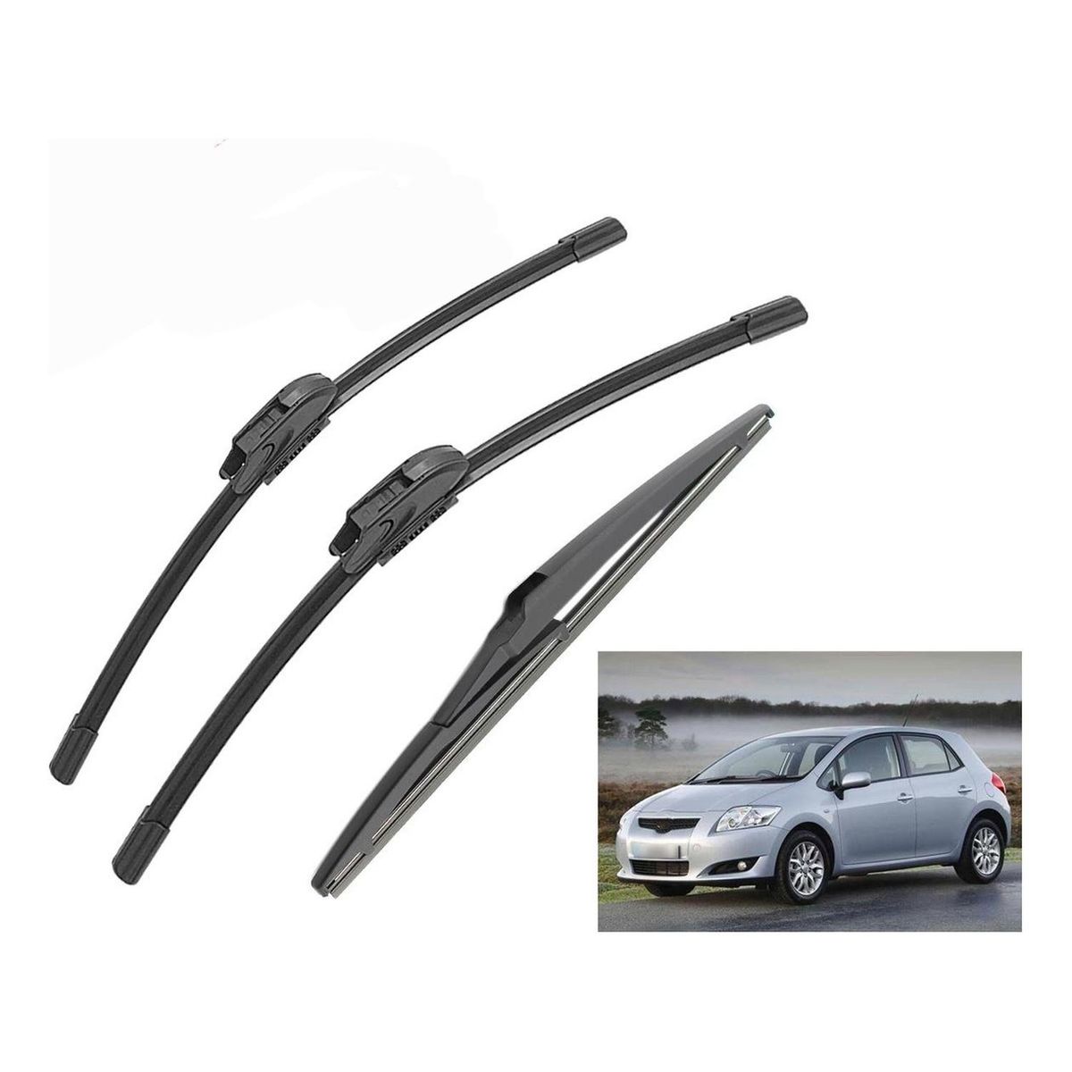 GENERICO - Juego de Plumillas Limpiaparabrisas Toyota Auris (2006-2012)