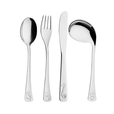 Imagen 2 del producto Juego de Cubiertos Para Niños Acero Inoxidable 4 Piezas