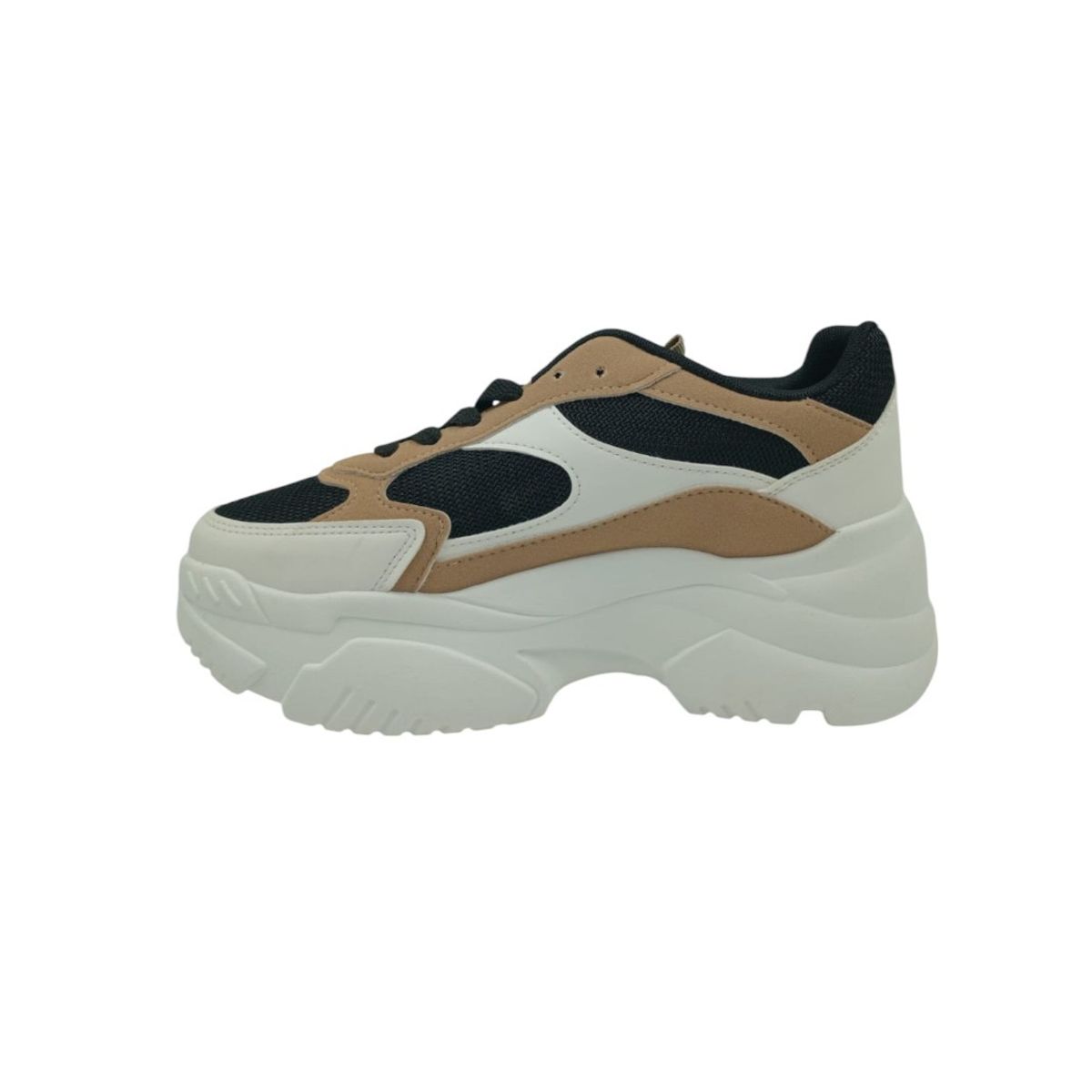 HERIEL - Zapatilla Blanca Plataforma Mujer