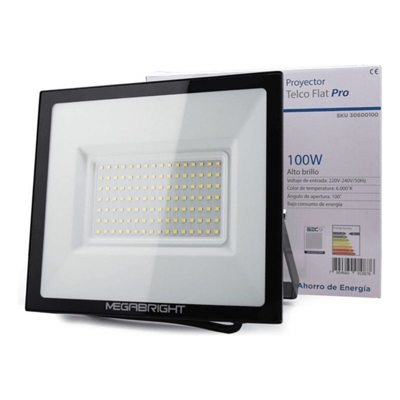 MEGABRIGHT - Foco Proyector Led Telco Flat 100w Megabright