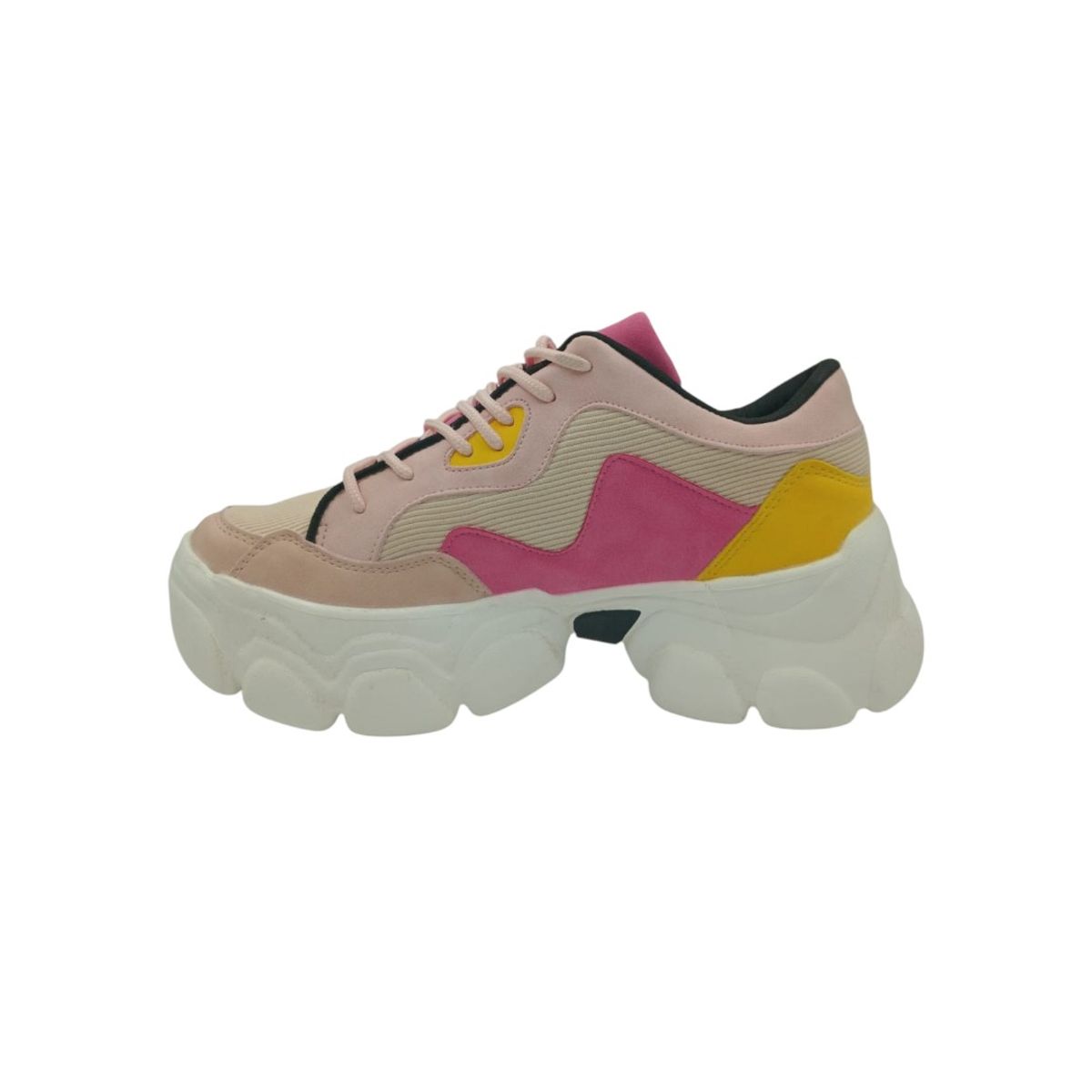 HERIEL - Zapatilla Rosa Plataforma Mujer